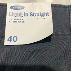 Men’s Lived -In Straight Chino shorts 10” inseam at the knee